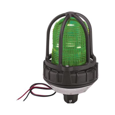 Luz de advertencia LED para ubicaciónes peligrosas, montaje tipo tubo, 24 VCD, LED color Verde