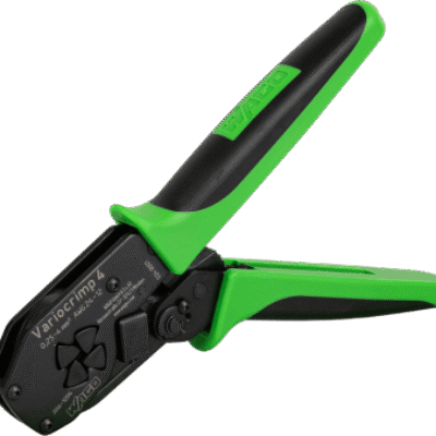 Tenaza de Crimpado / 0.25-4.0 mm² / Para Terminales con y sin Cuello de Plástico / Diseño Ergonómico / Color Verde/Negro