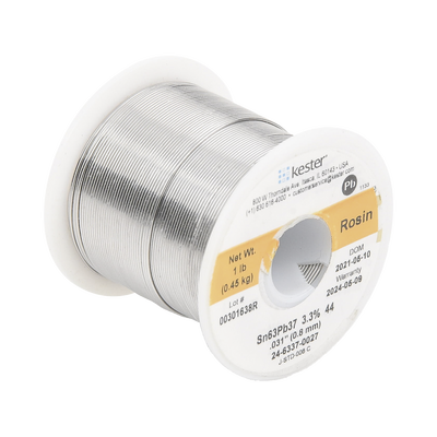Rollo de Soldadura de 63% Sn y 37% Pb de 0.031″ con 454 gr.