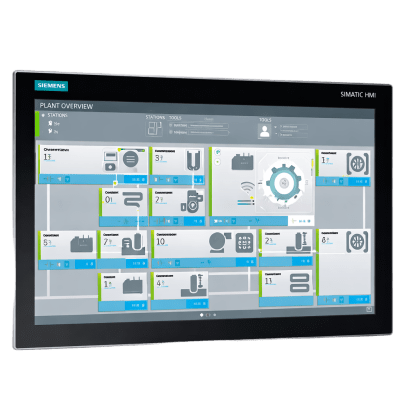 Panel PC Industrial SIMATIC / 19″ Multitouch 1920×1080 / Core i7-8700 6C/12T / 64 GB DDR4 / SSD 960 GB / 3x Gigabit Ethernet / RAID Onboard / Windows 10 Enterprise / Certificado para Ambientes Peligrosos y Marítimos