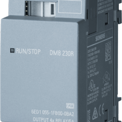 Módulo de Expansión LOGO! DM8 230R / 230V AC/DC / 4 Entradas Digitales / 4 Salidas Relay / 2 MW / IP20 / Aprobaciones Internacionales