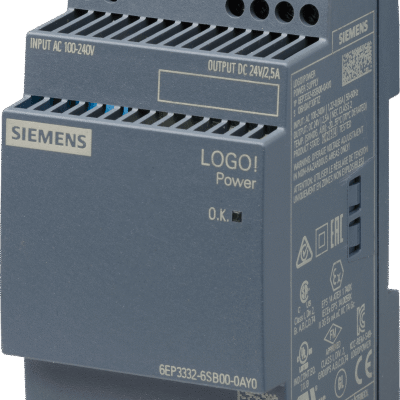 Fuente de Alimentación / 24VDC 2.5A / Entrada 100-240V AC/DC / 60W / Eficiencia 89.6% / IP20 / Clase II / DIN Rail / Certificaciones UL CE EAC