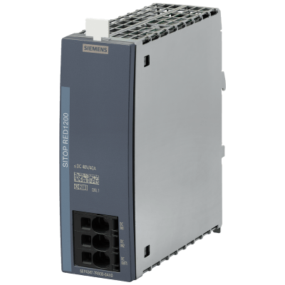Módulo de Redundancia SITOP RED1200 / 24-48 VDC Entrada / 40 A Salida / 97.5% Eficiencia / Decoupling Power Supplies / Montaje DIN Rail / IP20