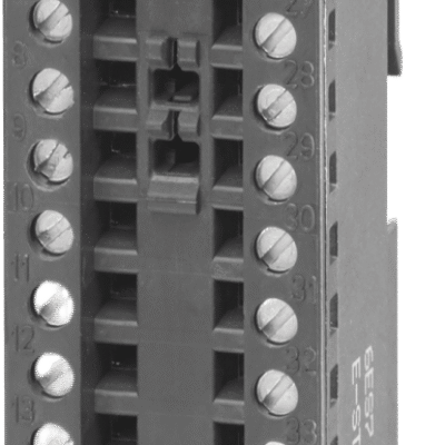Front Connector SIMATIC S7-1500 / Conexión Tipo Tornillo 40 Polos / Para Módulos 35 mm / 4 Puentes de Potencial / Incluye Bridas / Certificaciones ATEX