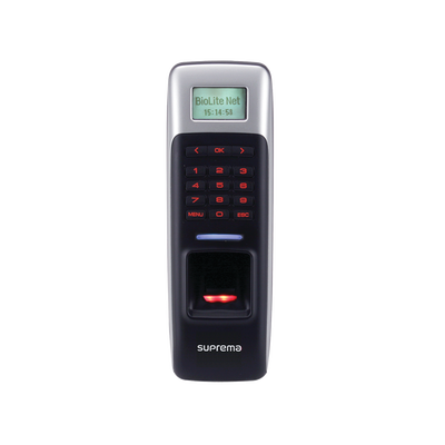 BioLite Net Lector de Huella con Teclado y Proximidad (13.56MHz Mifare/DesFire) Protección IP65 / Uso con BioStar 2