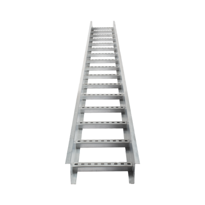 Escalera de Aluminio Portacables / Perfil Z / Peralte 3 1/4″ /Paso 9″ / Ancho 12″ / 3.66 metros / Capacidad Máx. 274 Cables / Incluye Cople Union y Tornillería (CHEZ314P9X12AK)