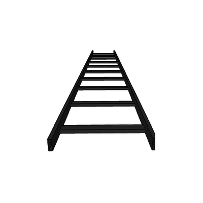 Escalera tubular, tramo recto epoxica de 1.5″ de Peralte  x 4″ de Ancho, tramo de 3 m, ideal para Centros de Datos