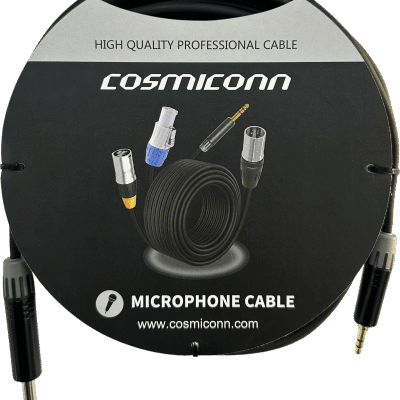 Cable 6.35mm a 3.5mm, conectores color negro MP3X-B – MTP3C-BG, length 5m