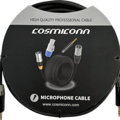 Cable 3.5mm a 3.5mm, conectores color negro MTP3C-BG, length 5m
