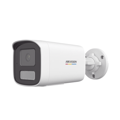 [Dual Light + ColorVu] Bala IP 2 Megapixel / Lente 4 mm / 50 mts IR + 50 mts Luz Blanca / Micrófono Integrado / ACUSENSE Lite / Exterior IP67 / dWDR / PoE / Micro SD