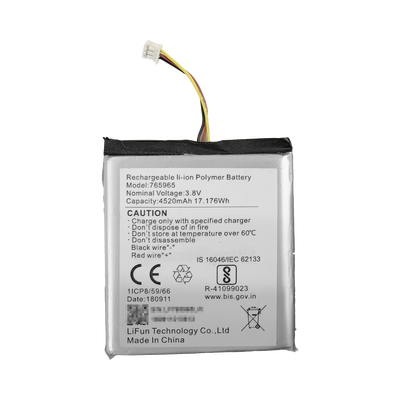 Batería de Respaldo para Panel de Alarma Hikvision / 4520 mAh / Compatible con Paneles AX PRO – AX HUB – Hibrido Versión 1 (DS-PHA64-W4P) y Repetidor AX PRO  DS-PR1-WB