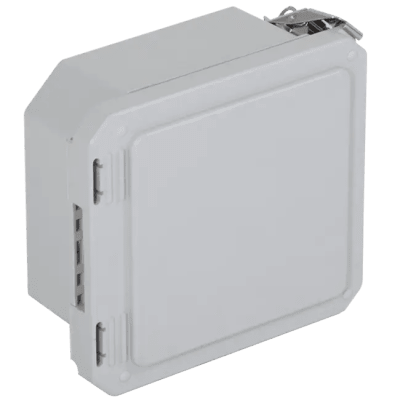 Caja Impermeable De Fibra De Vidrio, 6.77″ (17.19cm) Alto x 6.77″ (17.19cm) Ancho x 4.06″ (10.31cm), Sin Ventanilla, Listado UL/cUL, Hecho En EE.UU, Serie EnviroArmour®
