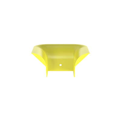 Accesorio de Control de Radio de Curvatura, Para Bajadas de Cable con Canaletas FiberRunner 4×4, Color Amarillo