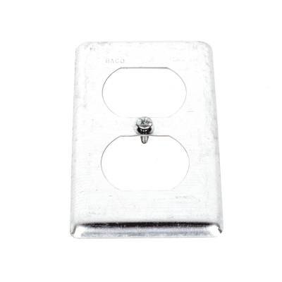 Tapa Metálica 4″X2″/ Para tomacorriente Duplex.