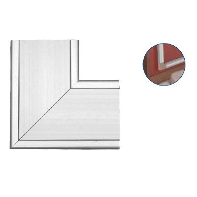 Accesorio en «L» de aluminio,  compatible con canaleta INKA100 (8130-80001)