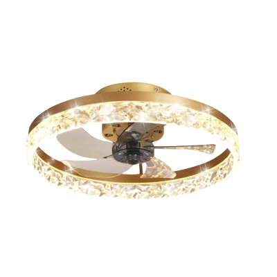 Ventilador de Techo con Luminario LED de 110 V CA 50/60 Hz / 88 W /4500 Lm / 6500 – 4 000 – 2 700 K /3 Tonos de Luz / 400 mm / 3 Velocidades / Dimeable.