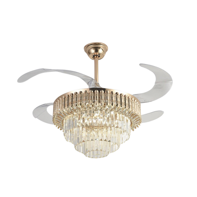 Ventilador de Techo con Luminario LED de 110 V CA 50/60 Hz / 88 W /4500 Lm / 6500 – 4 000 – 2 700 K /3 Tonos de Luz / 1075 mm / 6 Velocidades /No Dimeable.