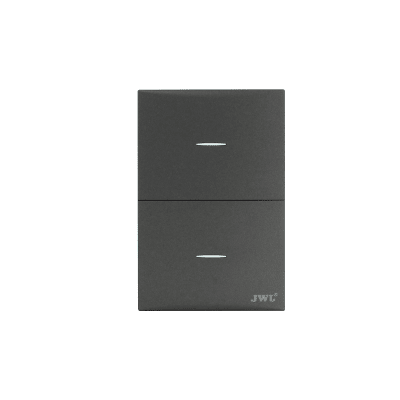 Placa con2 Interruptores Escalera  10 A 127 V  60 Hz.
