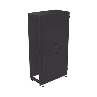 Gabinete para Telecomunicaciones Rack Estándar de 19″, 42UR, 600 mm Ancho x 1000 mm Profundidad. Fabricado en Acero, Se envía el Gabinete Armado.