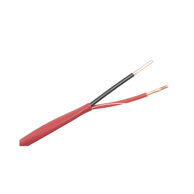 Alambre de Alarma contra Incendios – Bobina de 305 Metros (1000 Pies): 2 x 18 AWG, Rojo, Tipo FPLR, (UL) FT4, Ideal para Sistemas de Detección y Evacuación de Incendios
