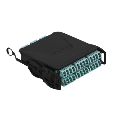 Módulo Plug & Play LightVerse, Hasta 24 Fibras, Base 8 Hembra, Shuttered LC/UPC para Fibra Multimodo OM4, UL Loss