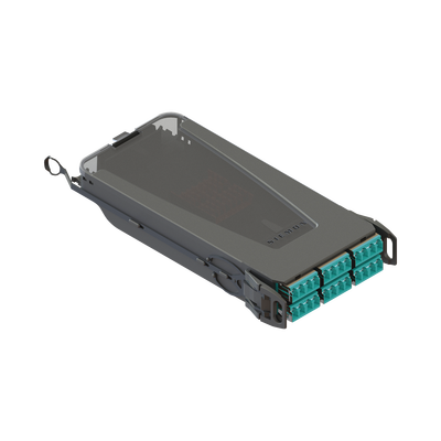 Cassette para Empalme (Fusión) LightVerse, Hasta 24 Fibras, Conectores LC/UPC Shuttered, para Fibra Multimodo OM4, 900um, 1 Metro (3.28 Pies)
