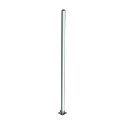 Poste de Acero Galvanizado para Videovigilancia, 1.5 m de altura.