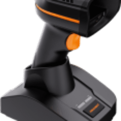 Lector de Códigos Inalámbrico / 1D y 2D / Bluetooth 5.0 / 1280×1024 CMOS / 3-4 mil Precisión / 100 m Alcance / IP52 / Batería 3150 mAh / 13 Horas Autonomía / Base Inteligente