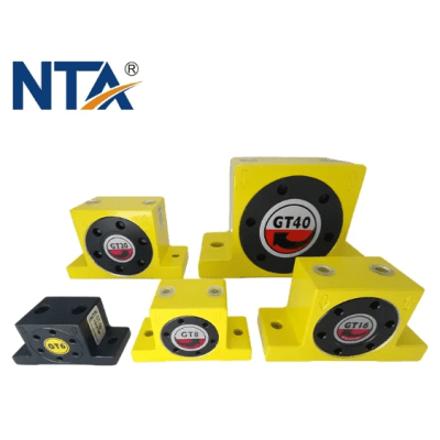 Vibrador Neumático de Turbina NTA-G16T / Puerto G1/4 / Accionamiento por Aire Comprimido / Alta Frecuencia de Vibración / Para Aplicaciones Industriales
