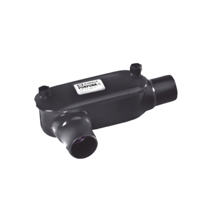 Caja Oval tipo T con Recubrimiento Exterior de PVC de 1″ (25.4 mm).