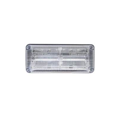 Luces perimetrales de emergencia QuadraFlare® lente color claro, LED color rojo