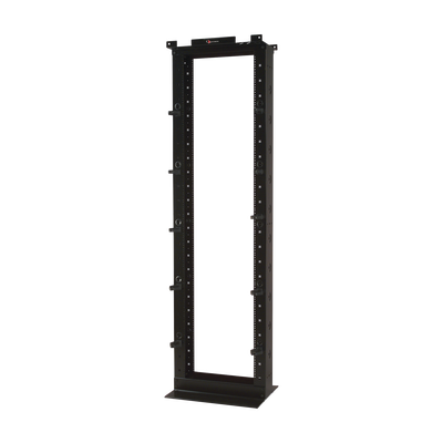Rack de Dos Postes Estándar de 19″, Numerado, Fabricado en Aluminio y 45 Unidades de Rack, Profundidad de 457mm, Color Negro