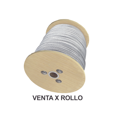 Cable de Retenida de 1/4″, Resistencia 2154 Kg, 7 hilos (Carrete de 1500 metros).