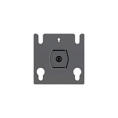 Accesorio – Placa Adaptadora para Panel LED 20 x 20.5 mm | Dimensiones 64 x 64 x 2 mm | Diámetro de Orificio Ø10.3 mm | Separación de Orificios 40 mm.