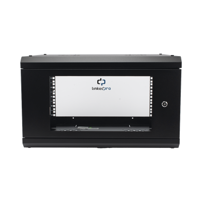 Gabinete de Pared con Puerta de Cristal Templado, 635mm de Profundidad, 4U Rack de 19», Acero Reforzado