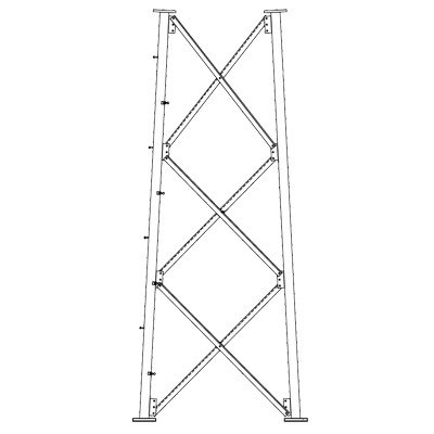 Sección 11 Base para Torre Autosoportada línea SSV (Código de Fábrica: 11N332)