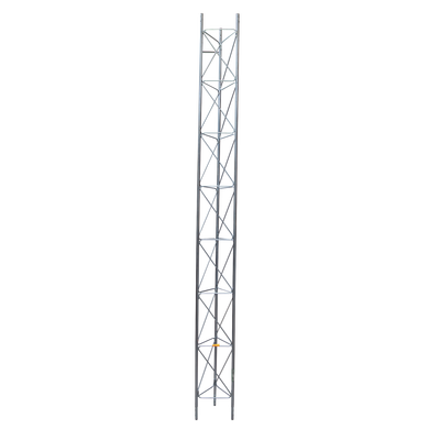 Tramo de Torre Arriostrada de 3m x 35cm, Galvanizado por Inmersión, Hasta 45 m de Elevación. Zonas Húmedas.