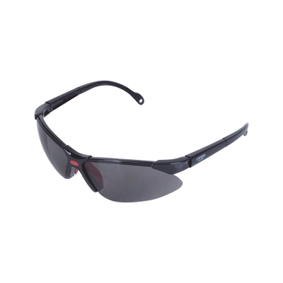 Lentes de seguridad modelo «Orión» negro, armazón de plástico.