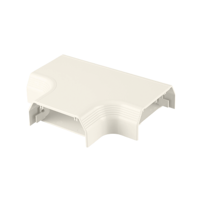 Accesorio en «T», para uso con canaleta T70, Material PVC Rígido, Color Blanco