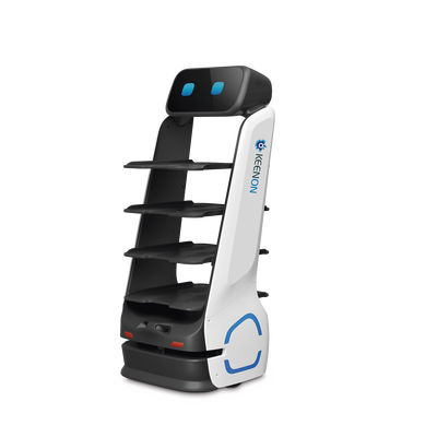 Robot de Entrega Dinerbot T9 / Capacidad de Carga 40 kg (88 lbs) / Pantalla Táctil HD 11.6″ / Recarga Automática / Autonomía Hasta 18 Horas / Velocidad 0.8 m/s (2.63 ft/s) / LiDAR y Sensores Estéreo