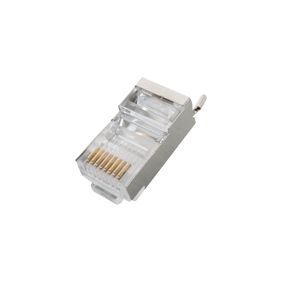 Conector RJ45 para Cable FTP/STP Categoría 5E – Blindado con Pin a Tierra