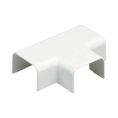 Conexión en «T», para uso con canaleta LD3, material ABS, Color Blanco Mate