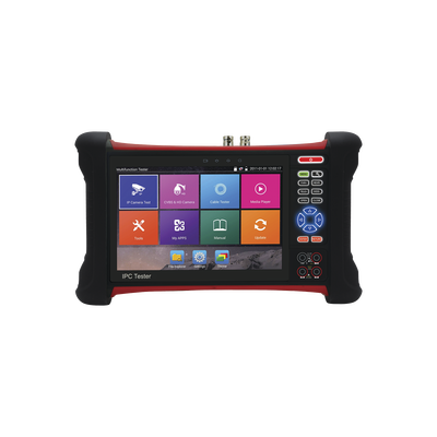 Probador de Vídeo Android con Pantalla LCD de 7″ para IP ONVIF / HD-TVI 8MP (TurboHD) / Análogo, ONVIF, Wi-Fi, Scanner IP, WiFi, entrada HDMI