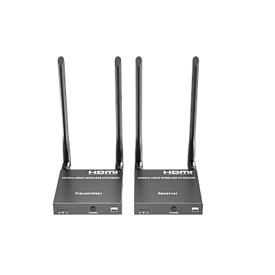 Kit Extensor Inalámbrico HDMI | 4K@60Hz 4096×2160 | Tecnología ipcolor STREAM | Banda 5G 5.18-5.24 GHz | Distancia 50 m | Conexión de Hasta 1 a 4