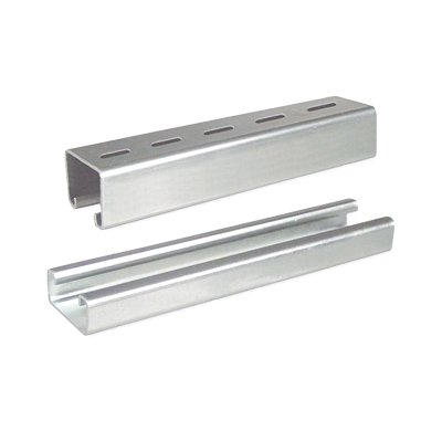 Unicanal Perforado, 4×4, 3000 mm, acabado ElectroZinc