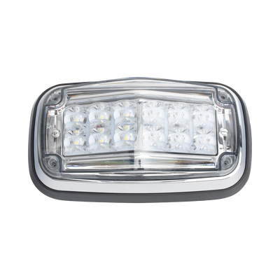 Luz de advertencia 8 X 4″, Color Rojo / Claro, IP67, SAE, Ideal para Ambulancias