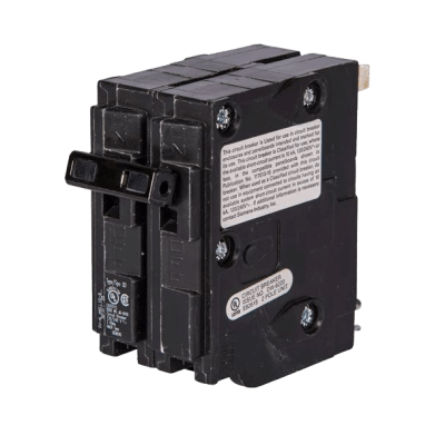 Interruptor automático enchufable tipo QD 2 polos, 15 amp