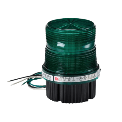 Estrobo Fireball® LED Luz de advertencia, Listado por UL y cUL de 12-24 VCD Color Verde